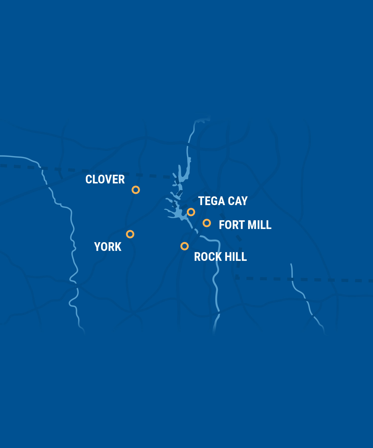 map of york county, sc